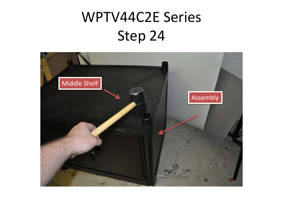 Wptv44c2e series step 24 | Luxor|H.Wilson WPTV44 User Manual | Page 22 / 31