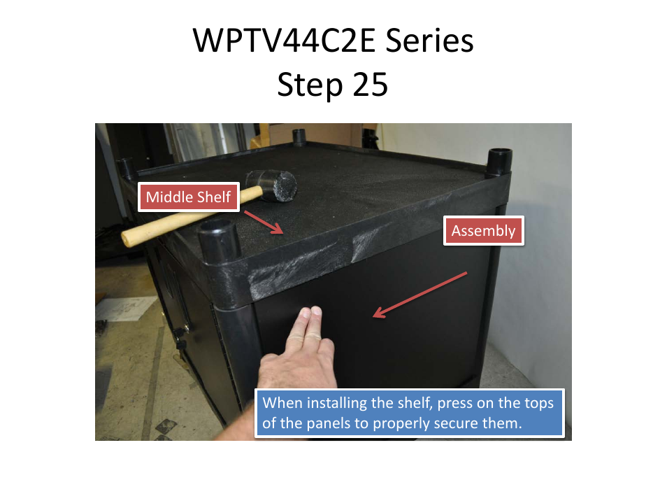 Wptv44c2e series step 25 | Luxor|H.Wilson WPTV44 User Manual | Page 23 / 31