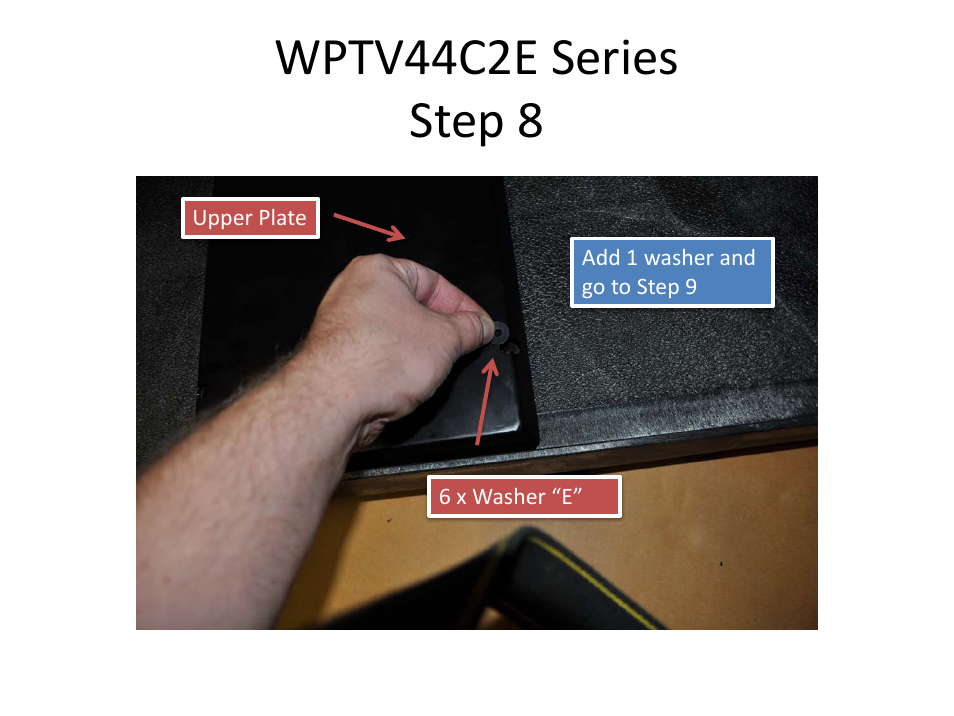 Wptv44c2e series step 8 | Luxor|H.Wilson WPTV44 User Manual | Page 9 / 31