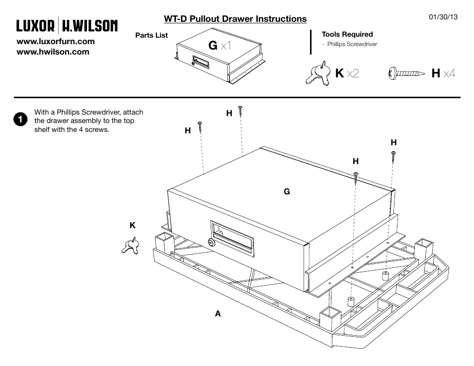 Wt-d_instruct.pdf, G x1 k x2 h x4 | Luxor|H.Wilson WT34/WTD User Manual | Page 2 / 2