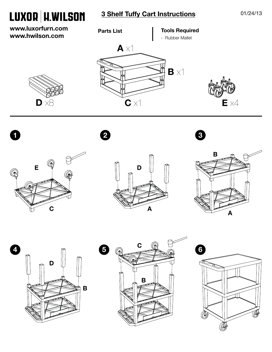 Luxor|H.Wilson WT34S User Manual | 1 page