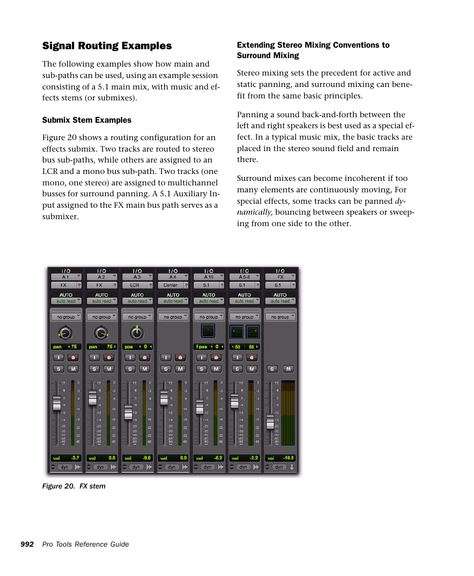 Signal routing examples | M-AUDIO Pro Tools Recording Studio User Manual | Page 1010 / 1112