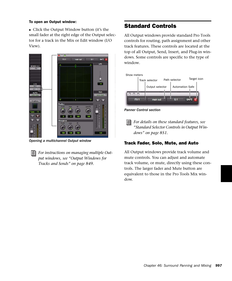 Standard controls | M-AUDIO Pro Tools Recording Studio User Manual | Page 1015 / 1112