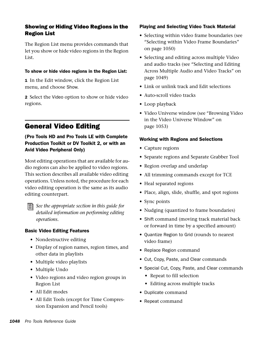 General video editing | M-AUDIO Pro Tools Recording Studio User Manual | Page 1066 / 1112