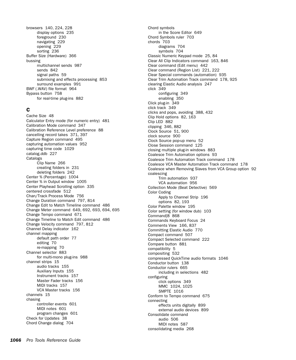 M-AUDIO Pro Tools Recording Studio User Manual | Page 1084 / 1112