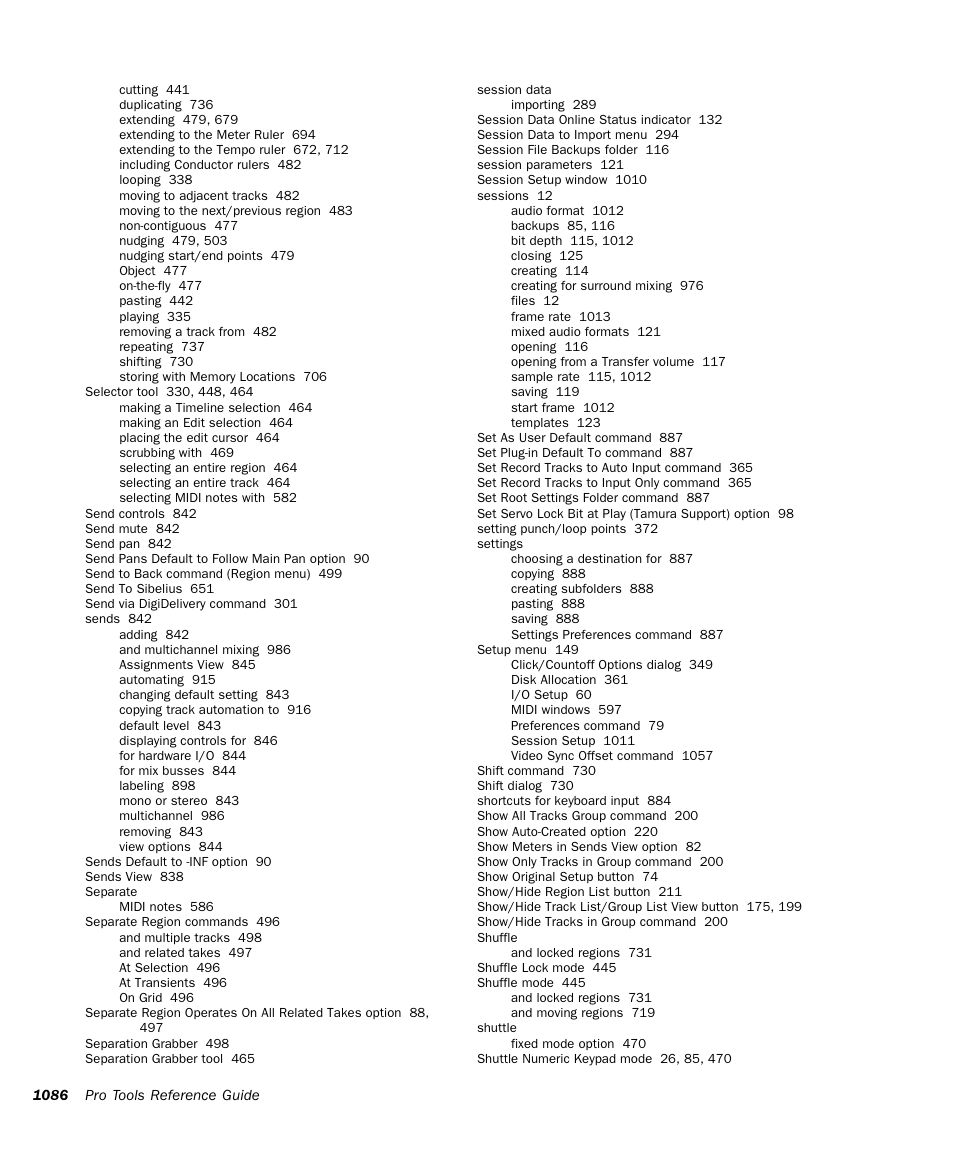 M-AUDIO Pro Tools Recording Studio User Manual | Page 1104 / 1112