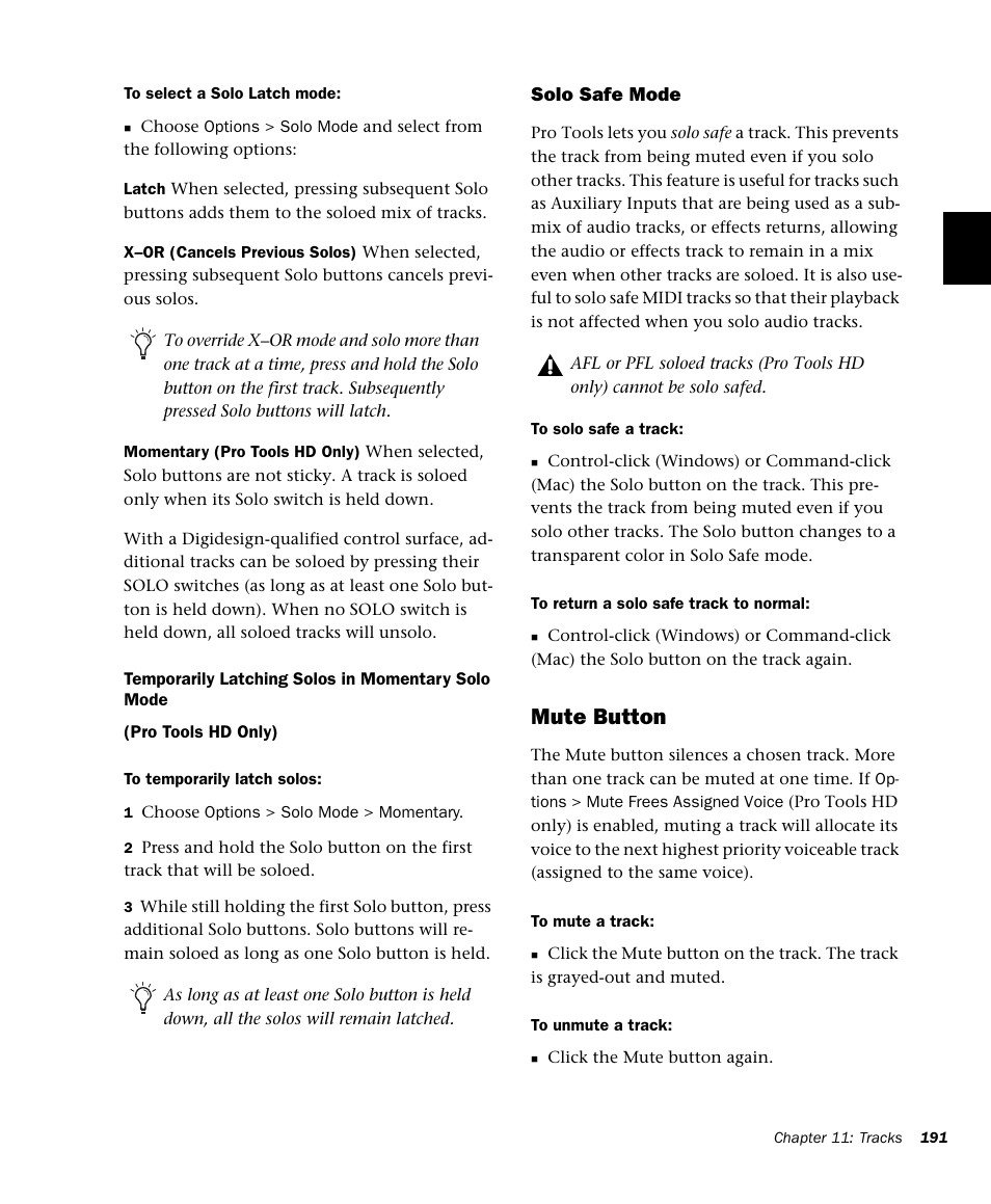 Mute button | M-AUDIO Pro Tools Recording Studio User Manual | Page 209 / 1112