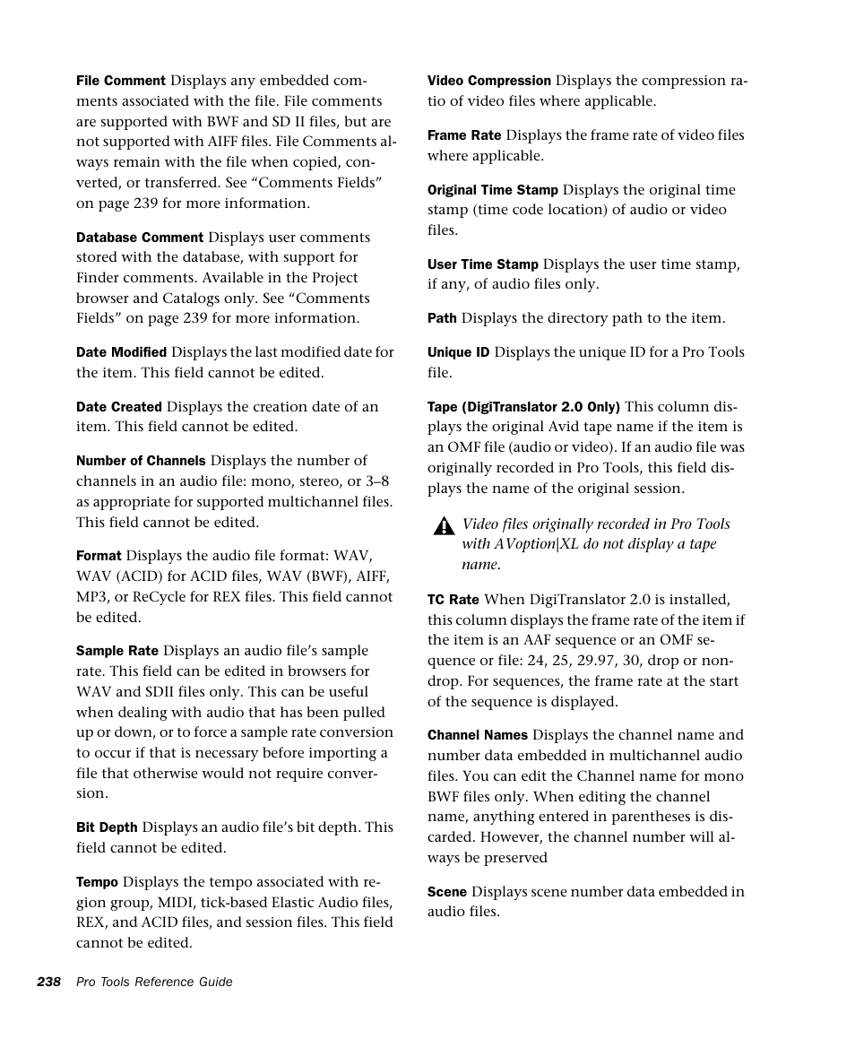 M-AUDIO Pro Tools Recording Studio User Manual | Page 256 / 1112