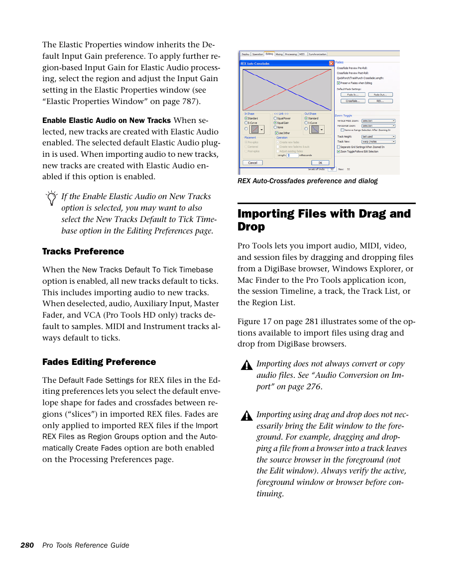 Importing files with drag and drop | M-AUDIO Pro Tools Recording Studio User Manual | Page 298 / 1112