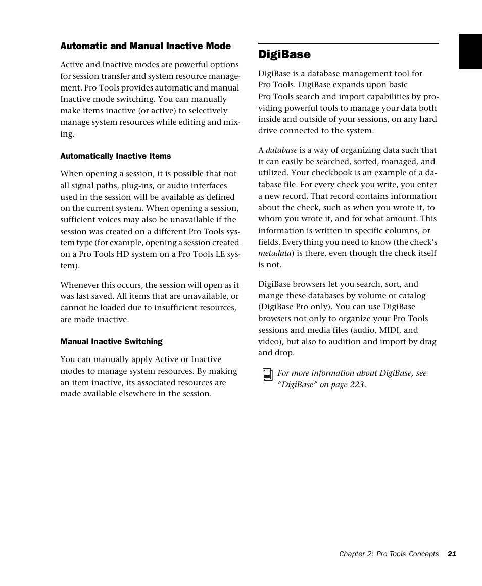 Digibase | M-AUDIO Pro Tools Recording Studio User Manual | Page 39 / 1112