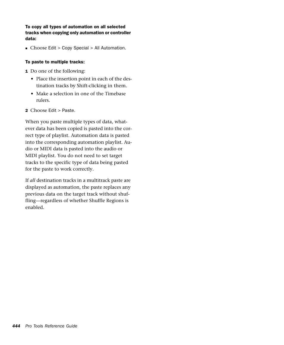 M-AUDIO Pro Tools Recording Studio User Manual | Page 462 / 1112