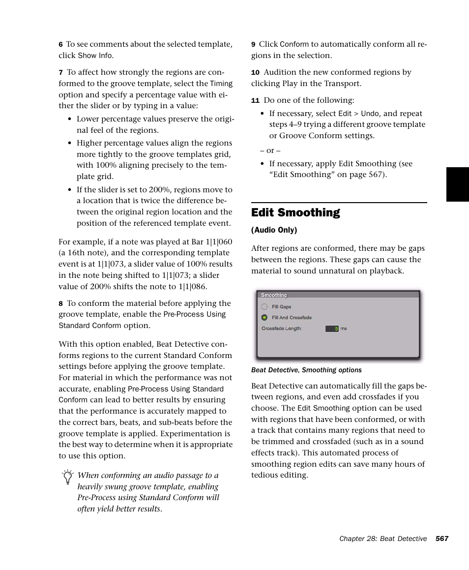 Edit smoothing | M-AUDIO Pro Tools Recording Studio User Manual | Page 585 / 1112