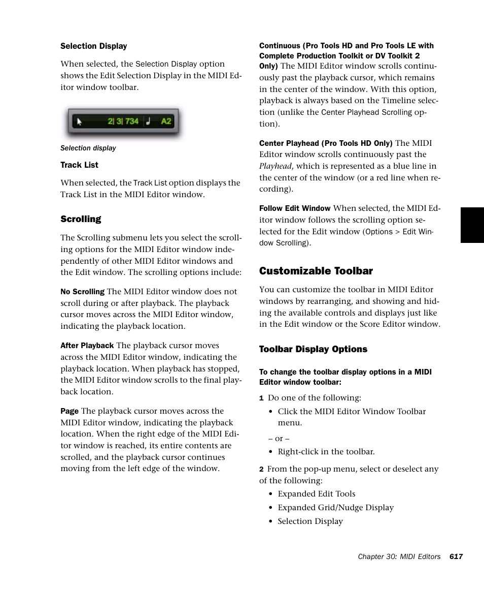 Customizable toolbar | M-AUDIO Pro Tools Recording Studio User Manual | Page 635 / 1112