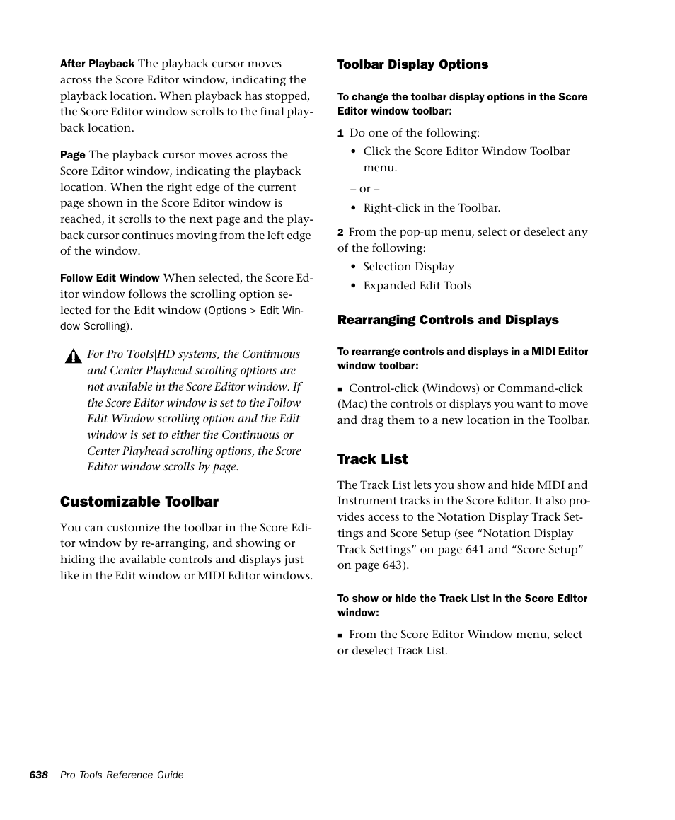 Customizable toolbar, Track list | M-AUDIO Pro Tools Recording Studio User Manual | Page 656 / 1112