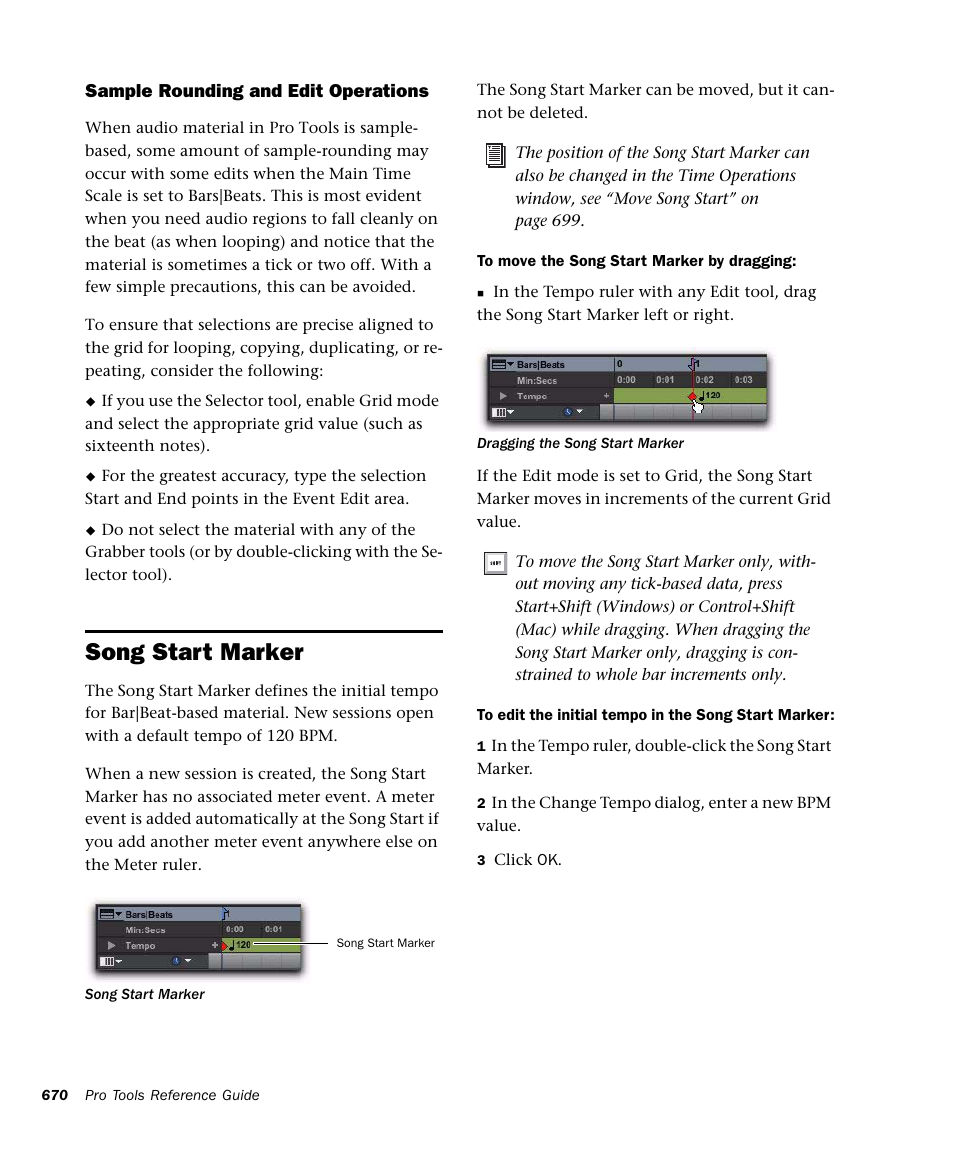 Song start marker | M-AUDIO Pro Tools Recording Studio User Manual | Page 688 / 1112