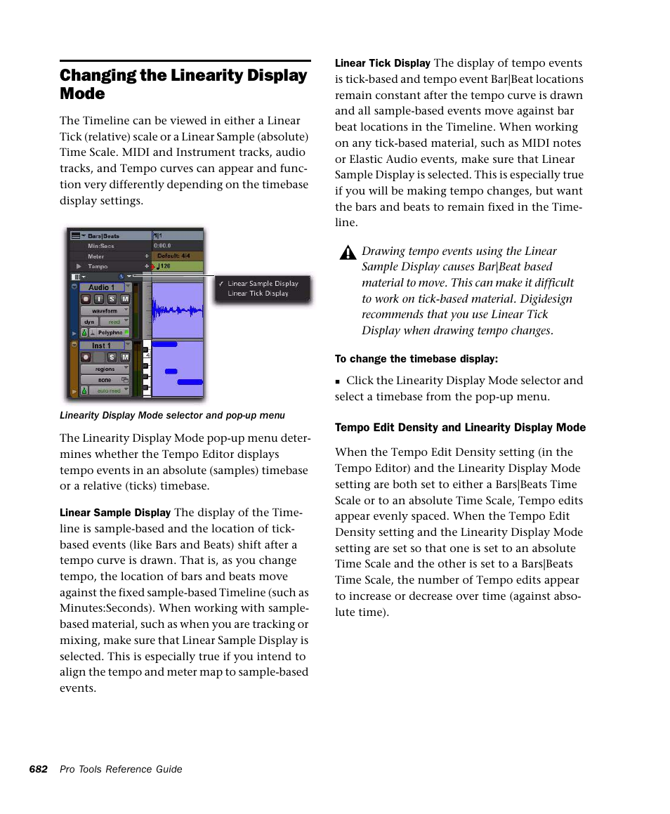Changing the linearity display mode | M-AUDIO Pro Tools Recording Studio User Manual | Page 700 / 1112