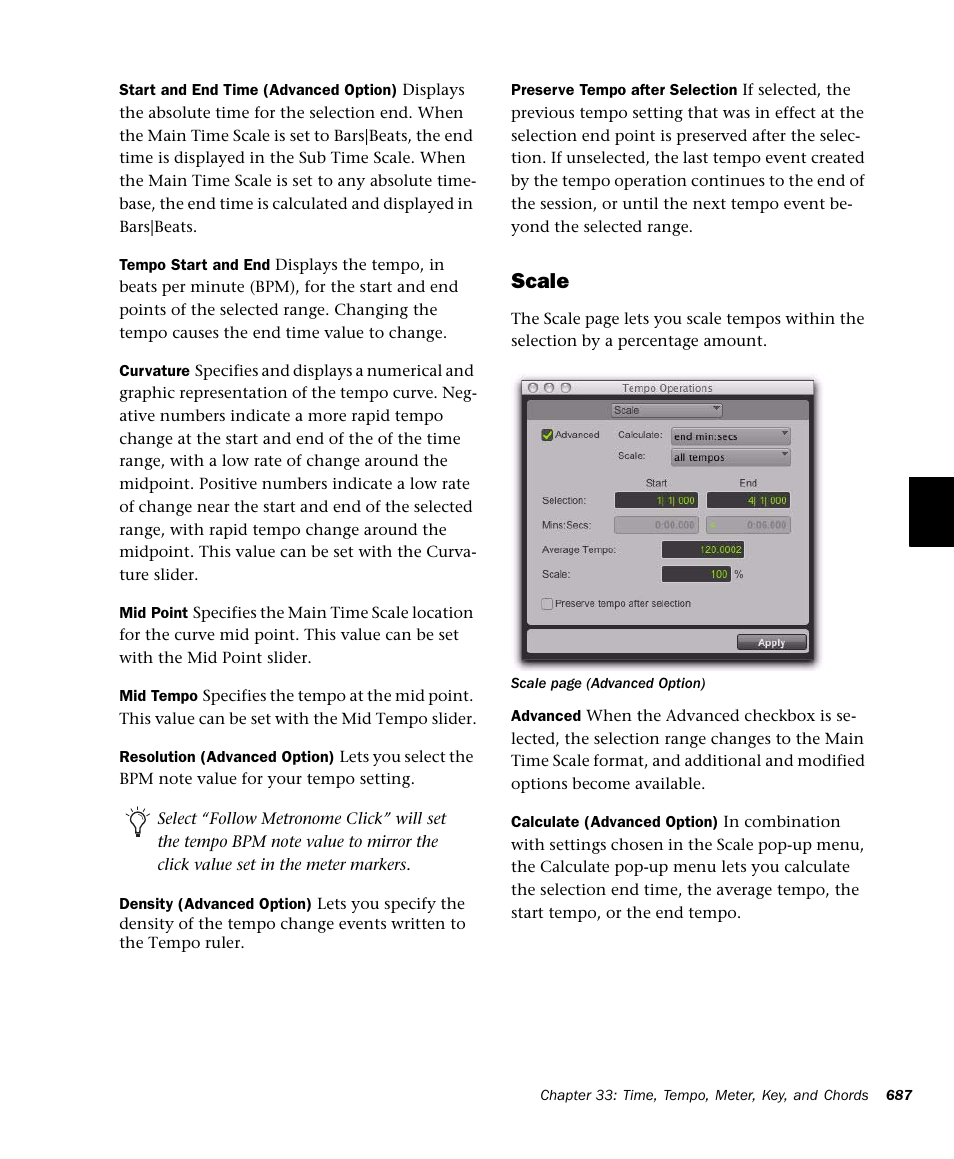 Scale | M-AUDIO Pro Tools Recording Studio User Manual | Page 705 / 1112