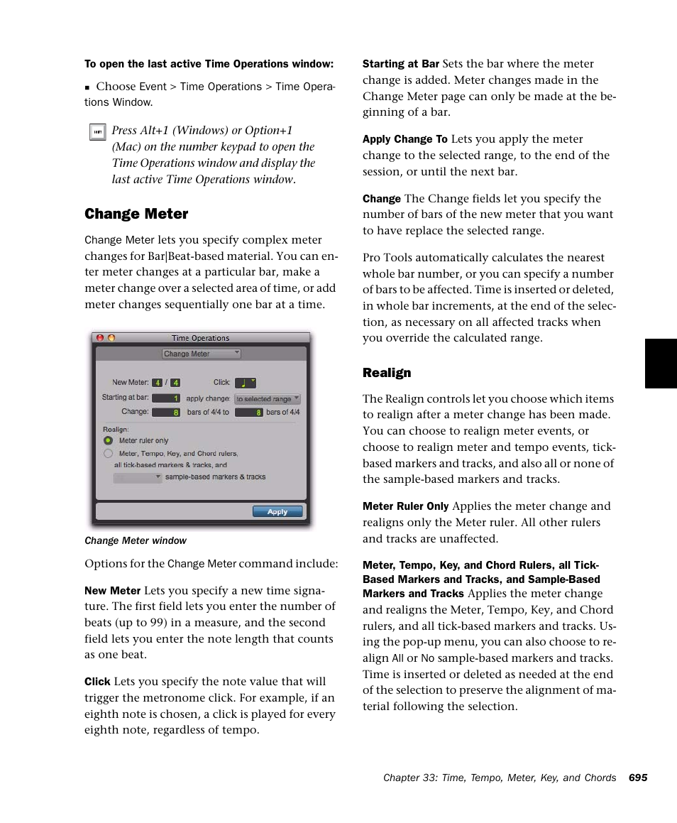 Change meter | M-AUDIO Pro Tools Recording Studio User Manual | Page 713 / 1112