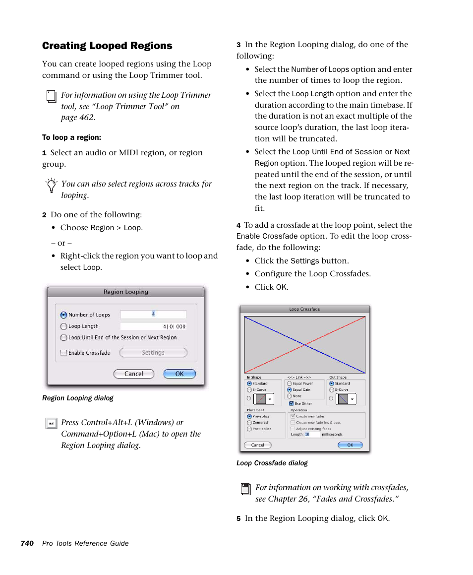 Creating looped regions | M-AUDIO Pro Tools Recording Studio User Manual | Page 758 / 1112