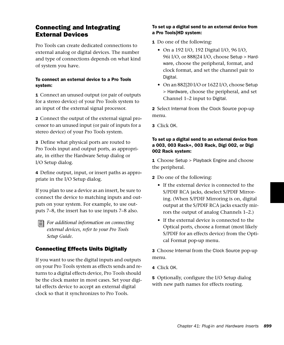 Connecting and integrating external devices | M-AUDIO Pro Tools Recording Studio User Manual | Page 917 / 1112