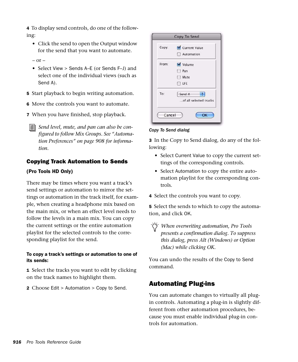 Automating plug-ins | M-AUDIO Pro Tools Recording Studio User Manual | Page 934 / 1112