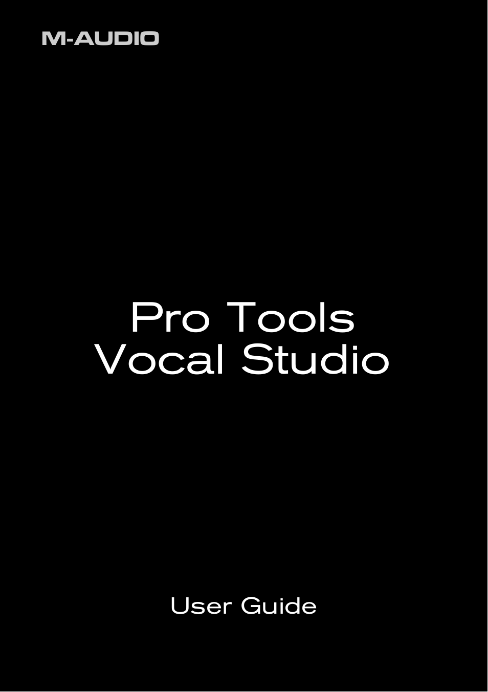 M-AUDIO Pro Tools Vocal Studio User Manual | 9 pages