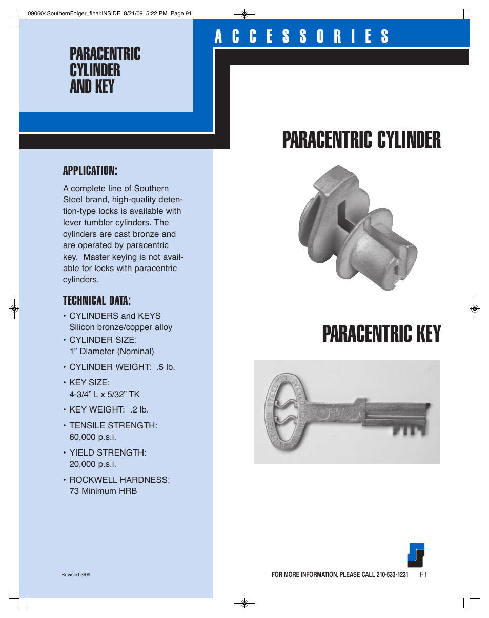 Southern Folger LOCK MOUNTINGS User Manual | 17 pages