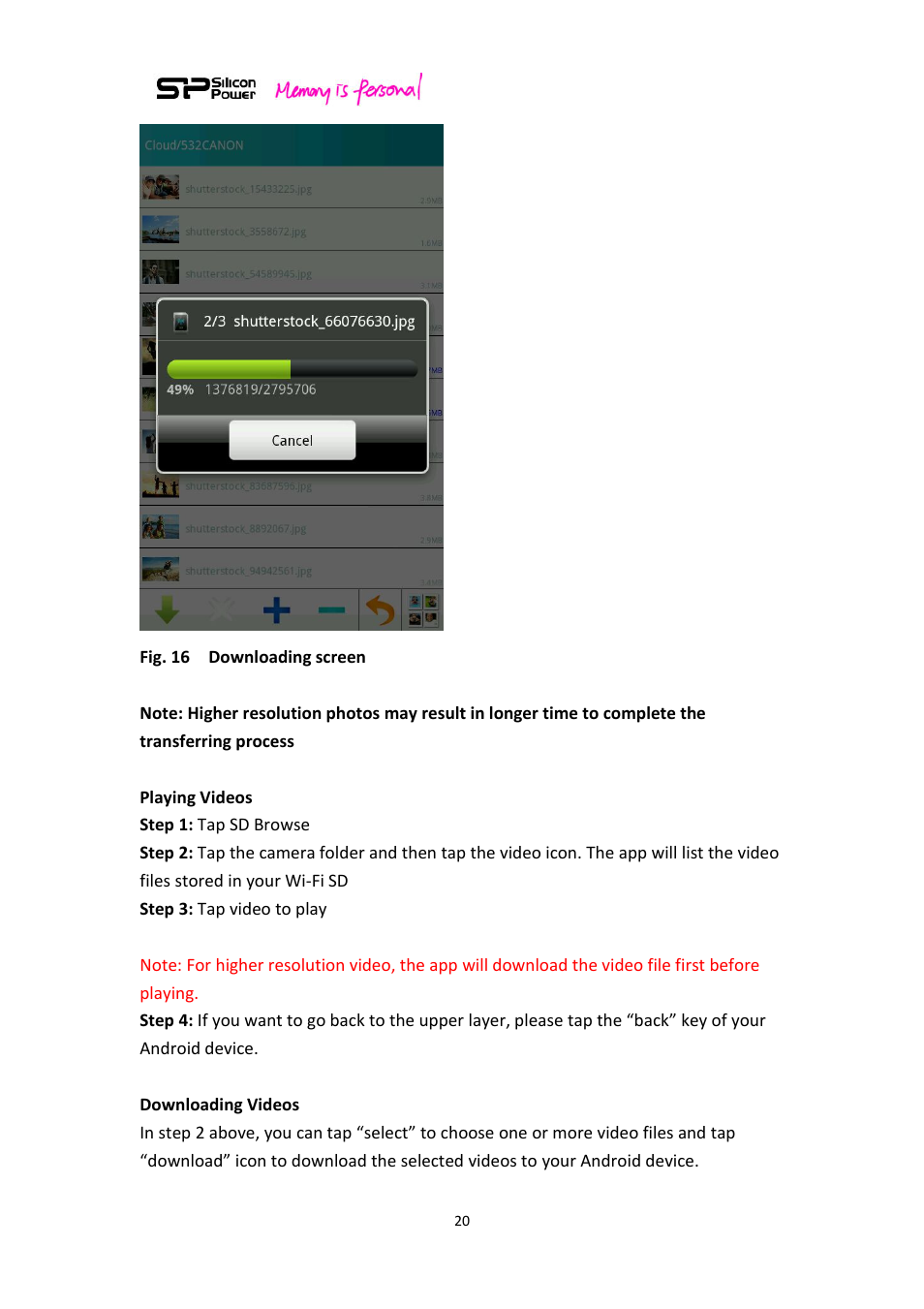 SP / Silicon Power Sky Share S10 User Manual | Page 20 / 32