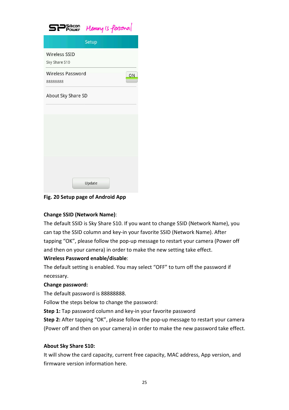 SP / Silicon Power Sky Share S10 User Manual | Page 25 / 32