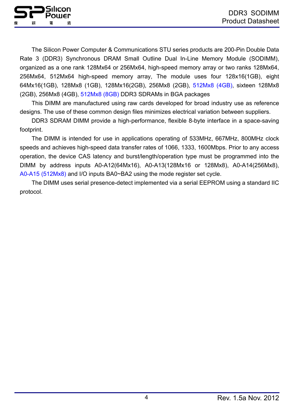 Description | SP / Silicon Power SP008GBSTU160N02 User Manual | Page 4 / 19