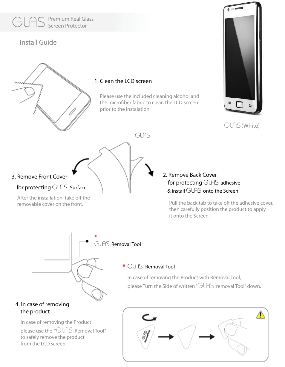 Spigen GLAS Screen Protector for Apple User Manual | 1 page