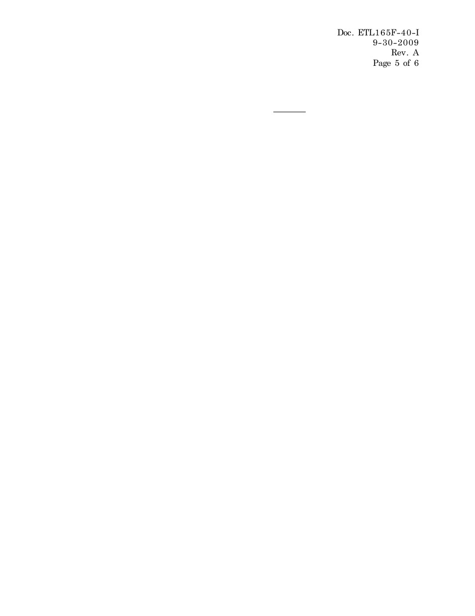 Limited warranty | SR Products ETL165F-40 Nominal Temperature Rating User Manual | Page 5 / 6