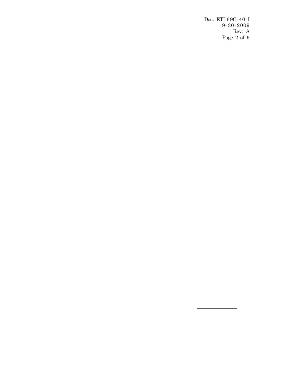 SR Products ETL69C-40 Nominal Temperature Rating User Manual | Page 2 / 6