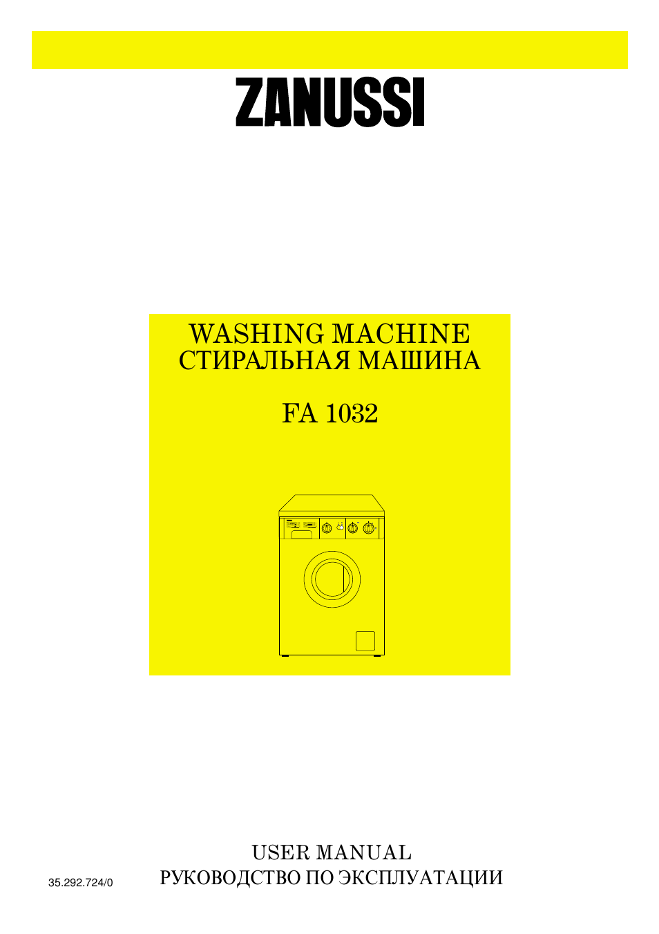 Zanussi FA 1032 User Manual | 42 pages