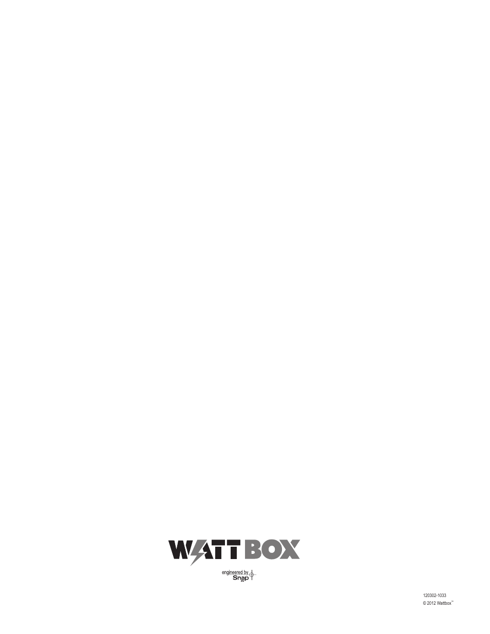 Staub Electronics WB-400-8 WATTBOX - POWER CONDITIONER, 8 OUTLETS User Manual | Page 12 / 12