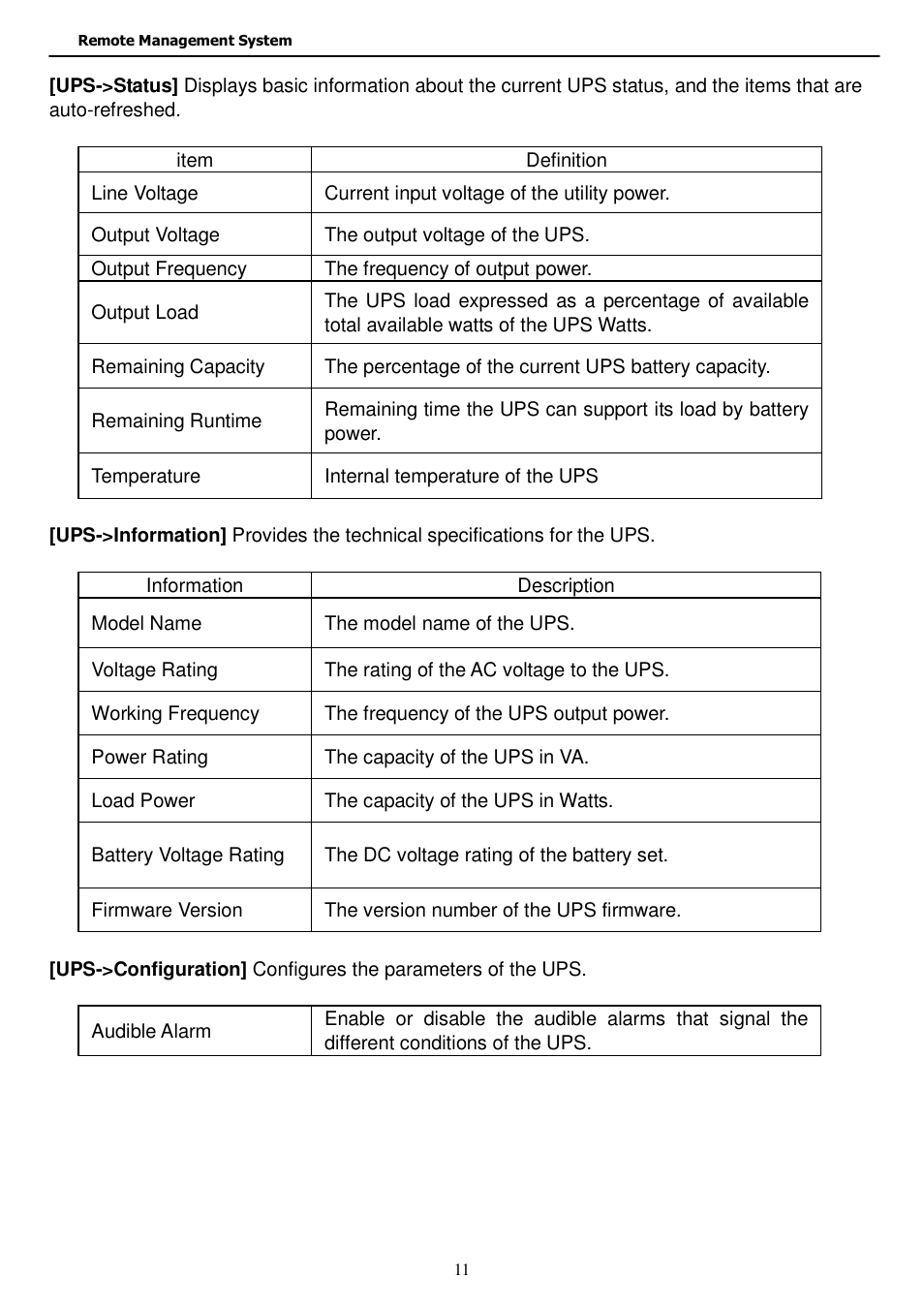 Staub Electronics EP-400-NMC EPISODE - RACK MOUNT UPS NETWORK MANAGMENT CARD User Manual | Page 11 / 21