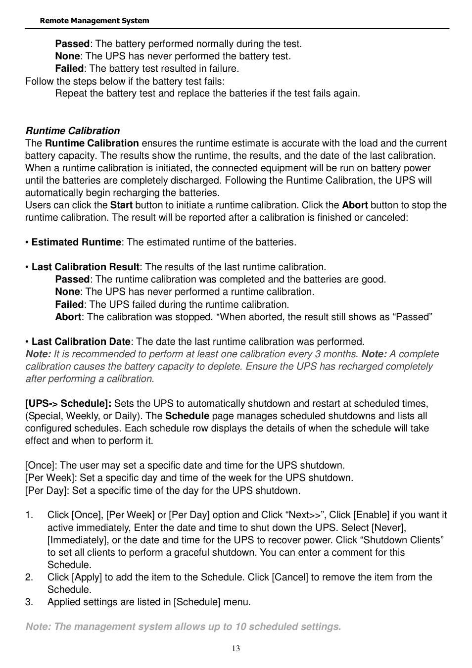 Staub Electronics EP-400-NMC EPISODE - RACK MOUNT UPS NETWORK MANAGMENT CARD User Manual | Page 13 / 21