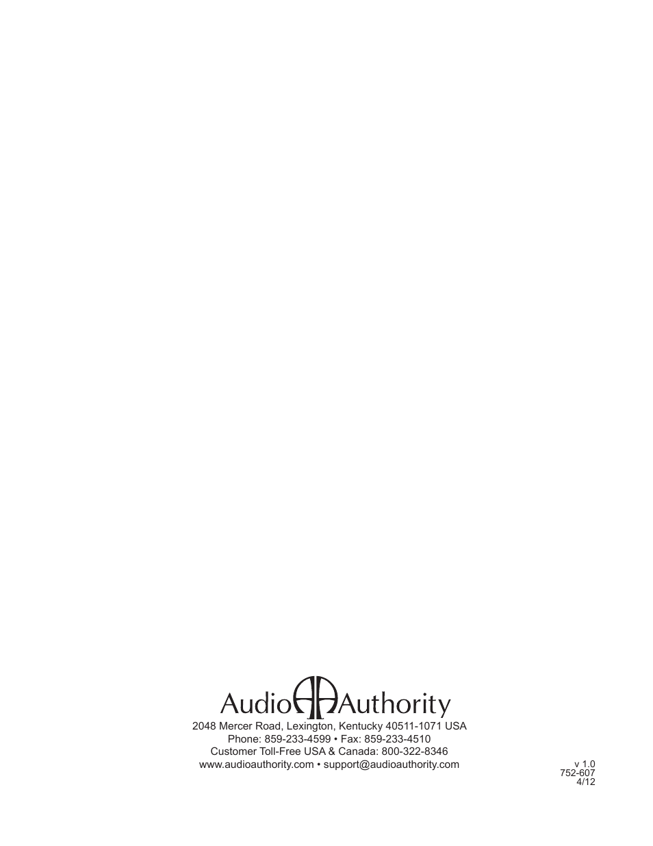 Staub Electronics AA-SF-16M AUDIO AUTHORITY - 16 CHANNEL MATRIX AMPLIFIER WITH FLEXPORT INPUTS User Manual | Page 24 / 24