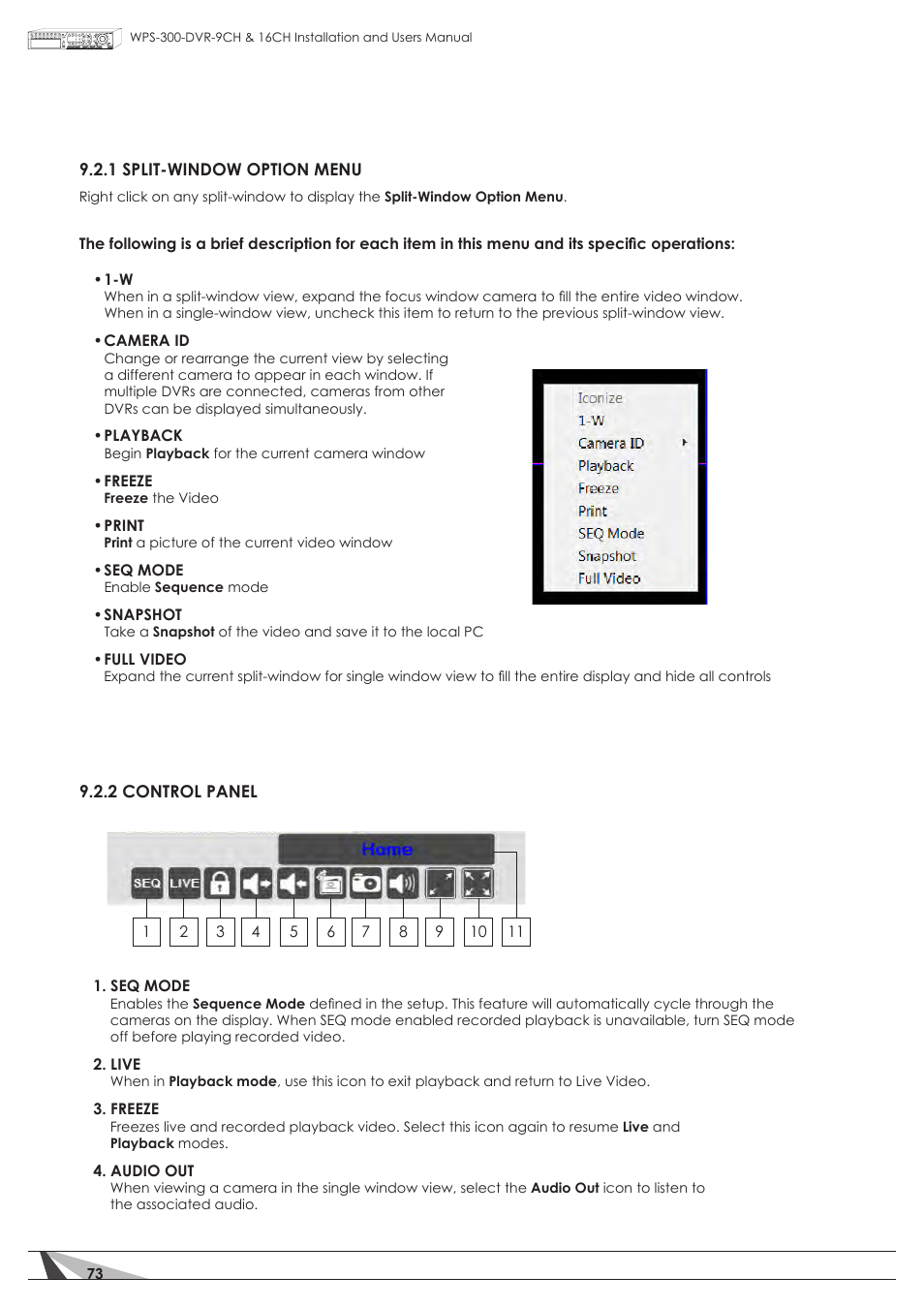Staub Electronics WPS-300-DVR-16CH WIREPATH - 16 CHANNEL DVR WITH 1TB HDD User Manual | Page 73 / 115