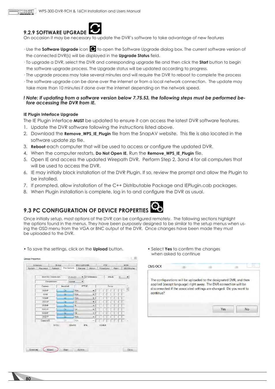 3 pc configuration of device properties | Staub Electronics WPS-300-DVR-16CH WIREPATH - 16 CHANNEL DVR WITH 1TB HDD User Manual | Page 80 / 115