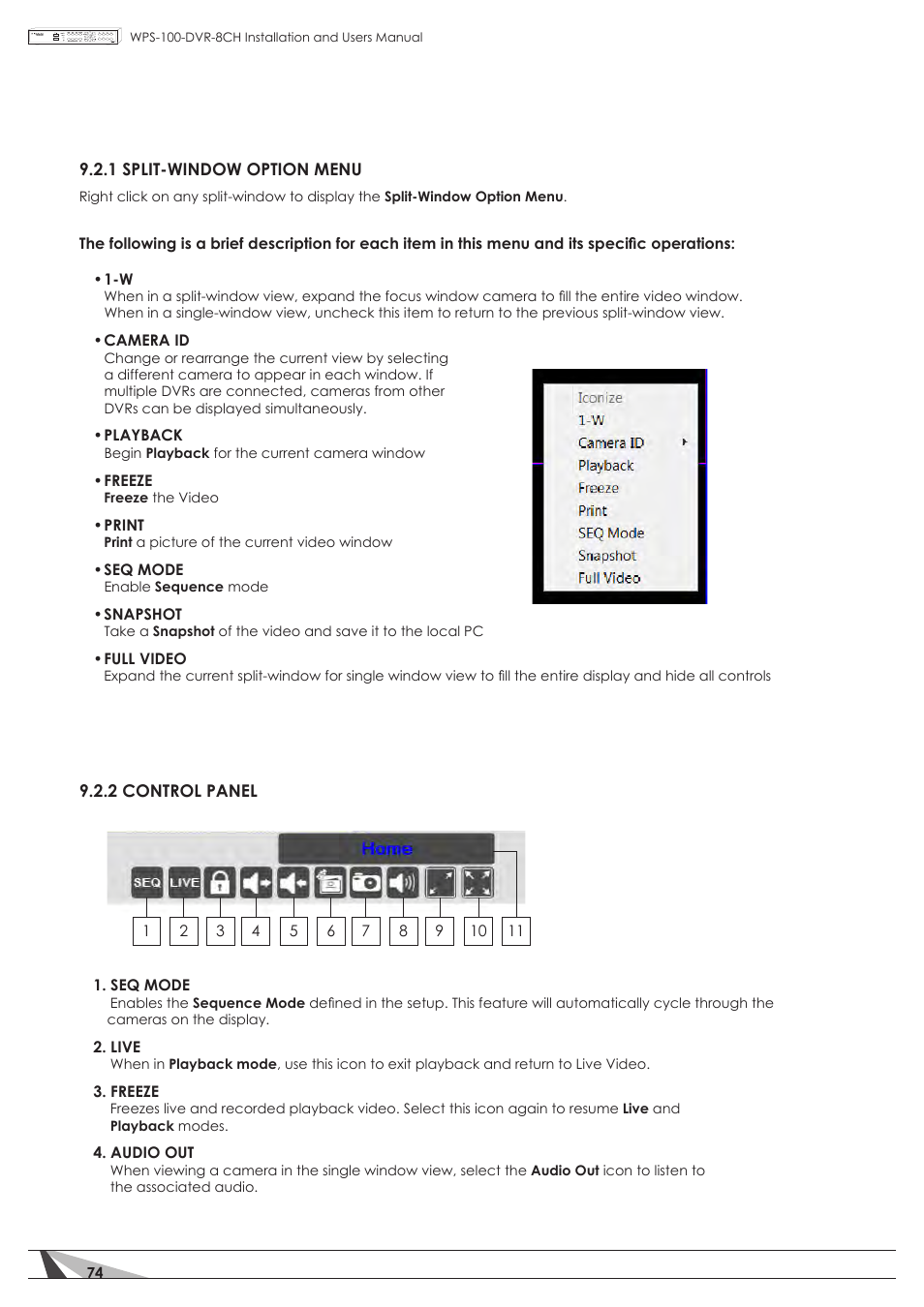 Staub Electronics WPS-100-DVR-8CH WIREPATH - 8 CHANNEL DVR W_500GB HDD User Manual | Page 74 / 115