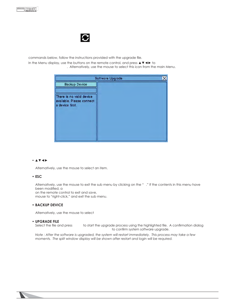 4 software upgrade | Staub Electronics WPS-100-DVR-4CH WIREPATH - 4 CHANNEL DVR W_500GB HDD User Manual | Page 21 / 84