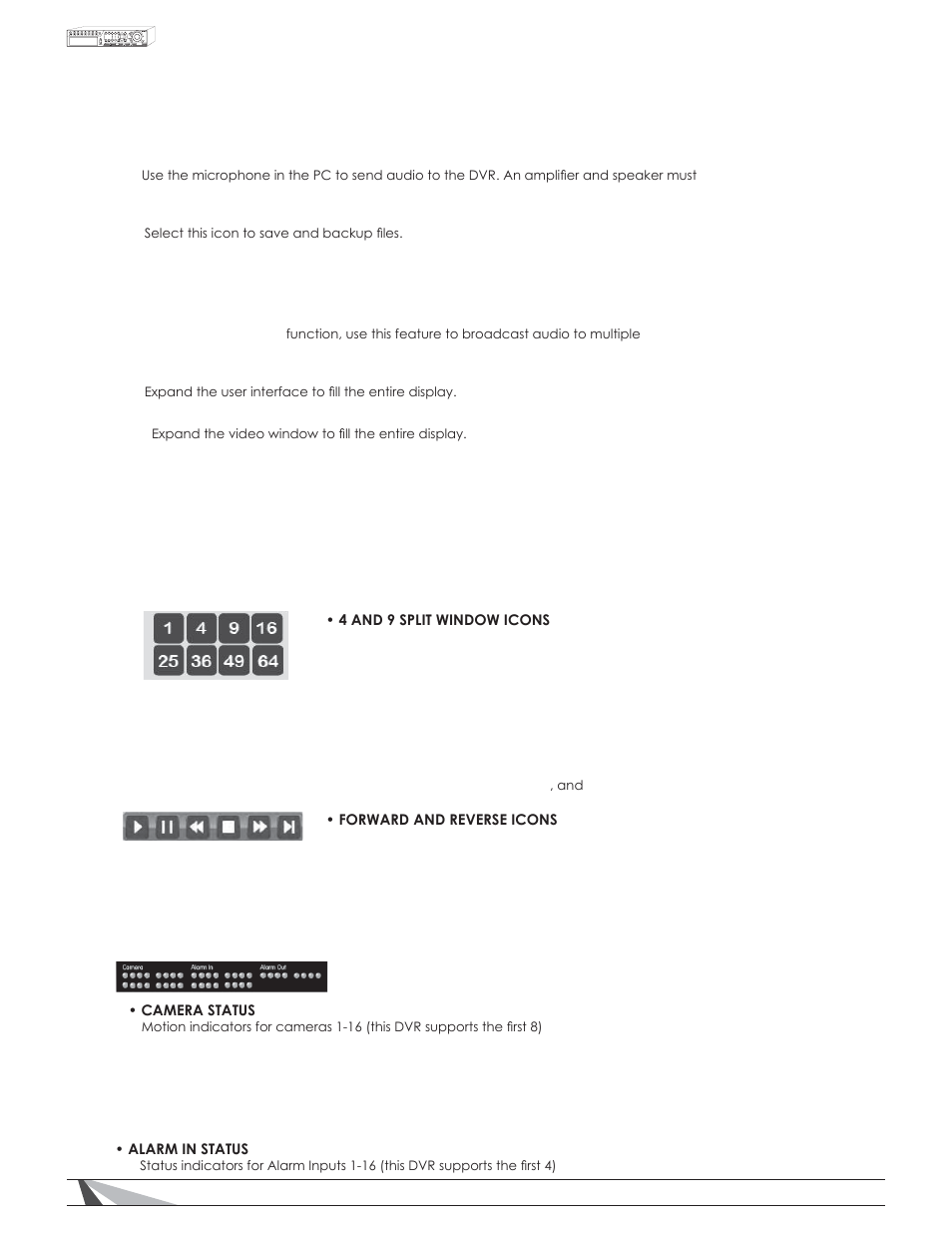 4 playback panel | Staub Electronics WPS-100-DVR-4CH WIREPATH - 4 CHANNEL DVR W_500GB HDD User Manual | Page 53 / 84