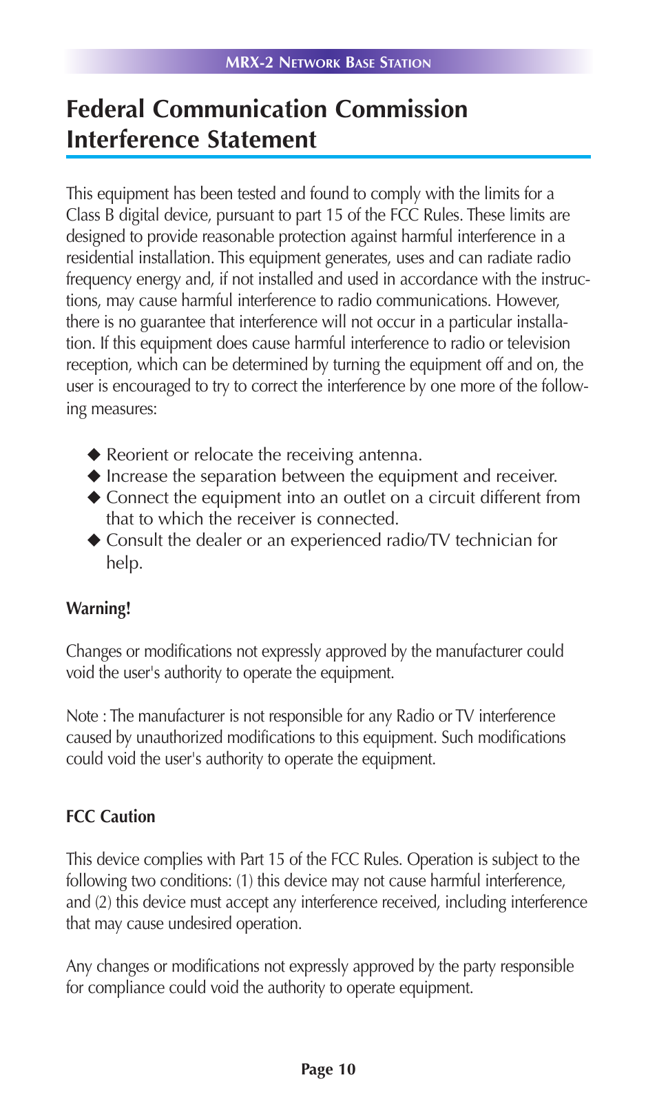 Staub Electronics MRX-2 URC - 2 WAY NETWORK BASE STATION WITH ADDITIONAL RS-232 CAPABILITY User Manual | Page 13 / 16