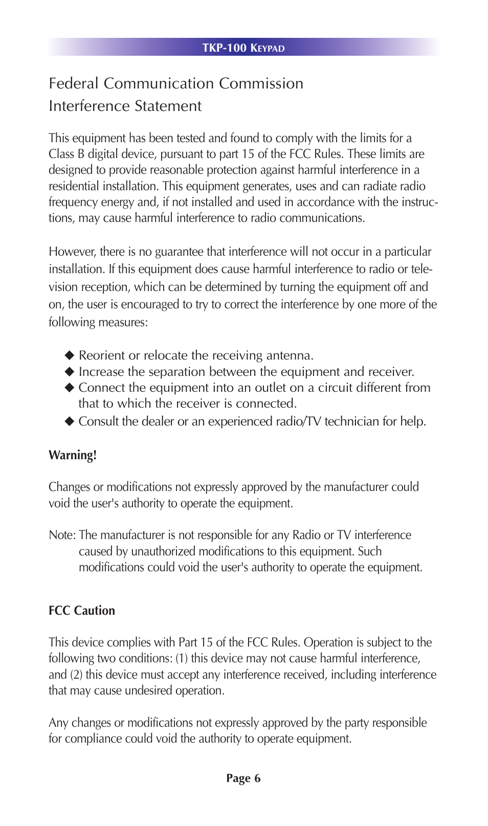 Staub Electronics TKP-100 URC - IN WALL NETWORK KEYPAD User Manual | Page 9 / 12
