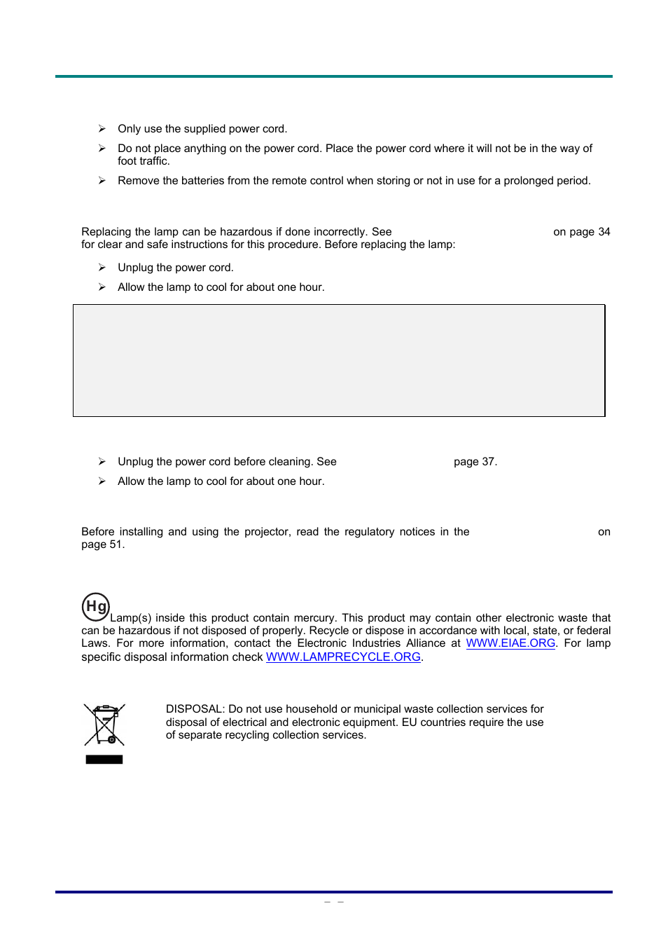 Staub Electronics D803-3D VIVITEK - 3D DIGITAL PROJECTOR (3600 LUMENS) User Manual | Page 5 / 59