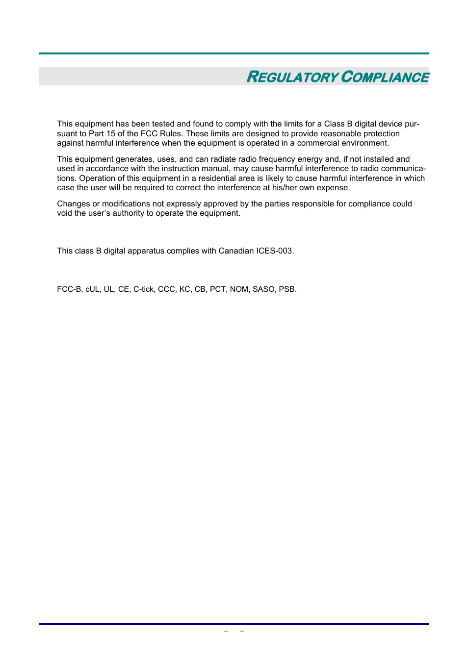 Regulatory compliance, Fcc warning, Canada | Safety certifications, N the regulatory compliance, Arning, Anada, Afety, Ertifications, Egulatory | Staub Electronics D803-3D VIVITEK - 3D DIGITAL PROJECTOR (3600 LUMENS) User Manual | Page 59 / 59