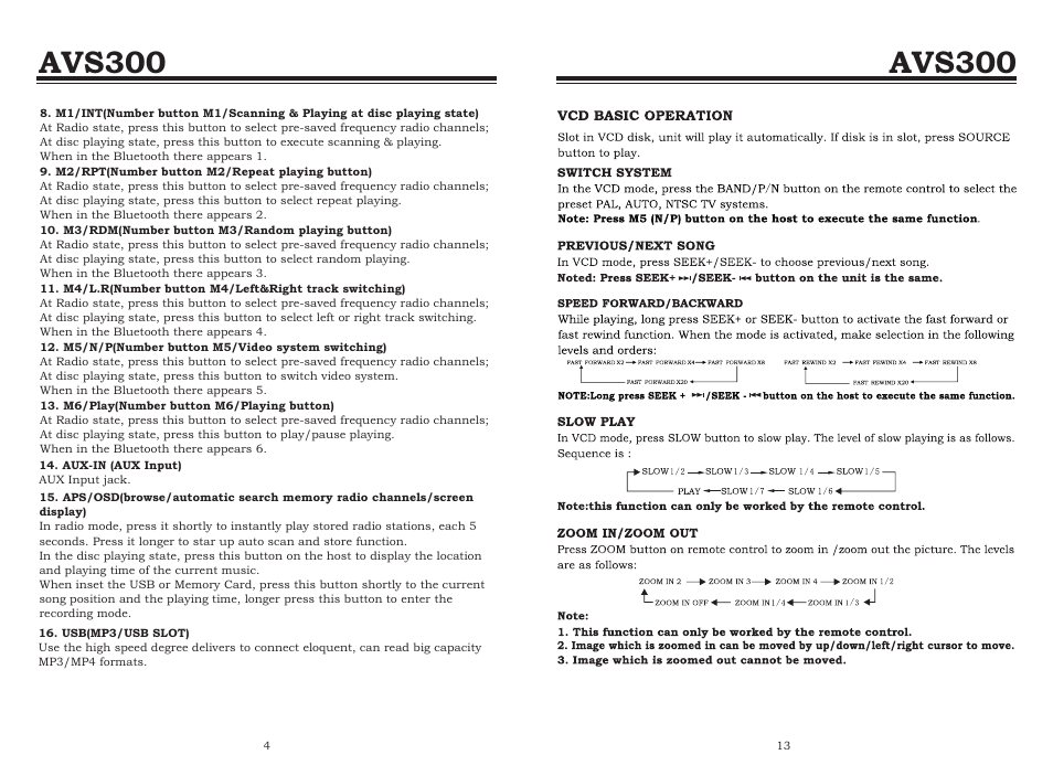 Avs300 | Staub Electronics AVS300 BOYO DVD PLAYER WITH AM_FM RADIO User Manual | Page 6 / 10