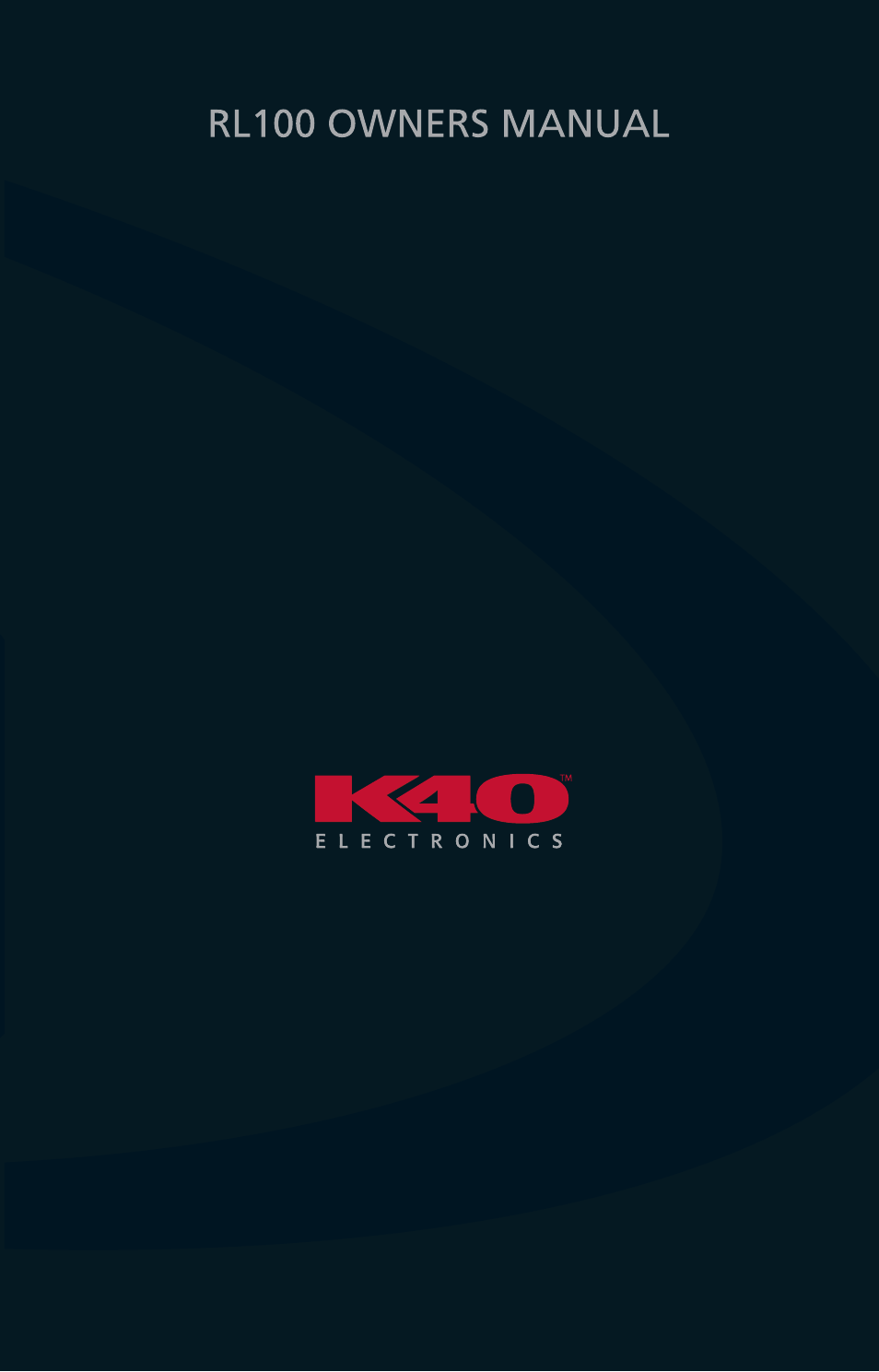 Staub Electronics RL100 K40 - PORTABLE RADAR & LASER DETECTOR User Manual | 20 pages