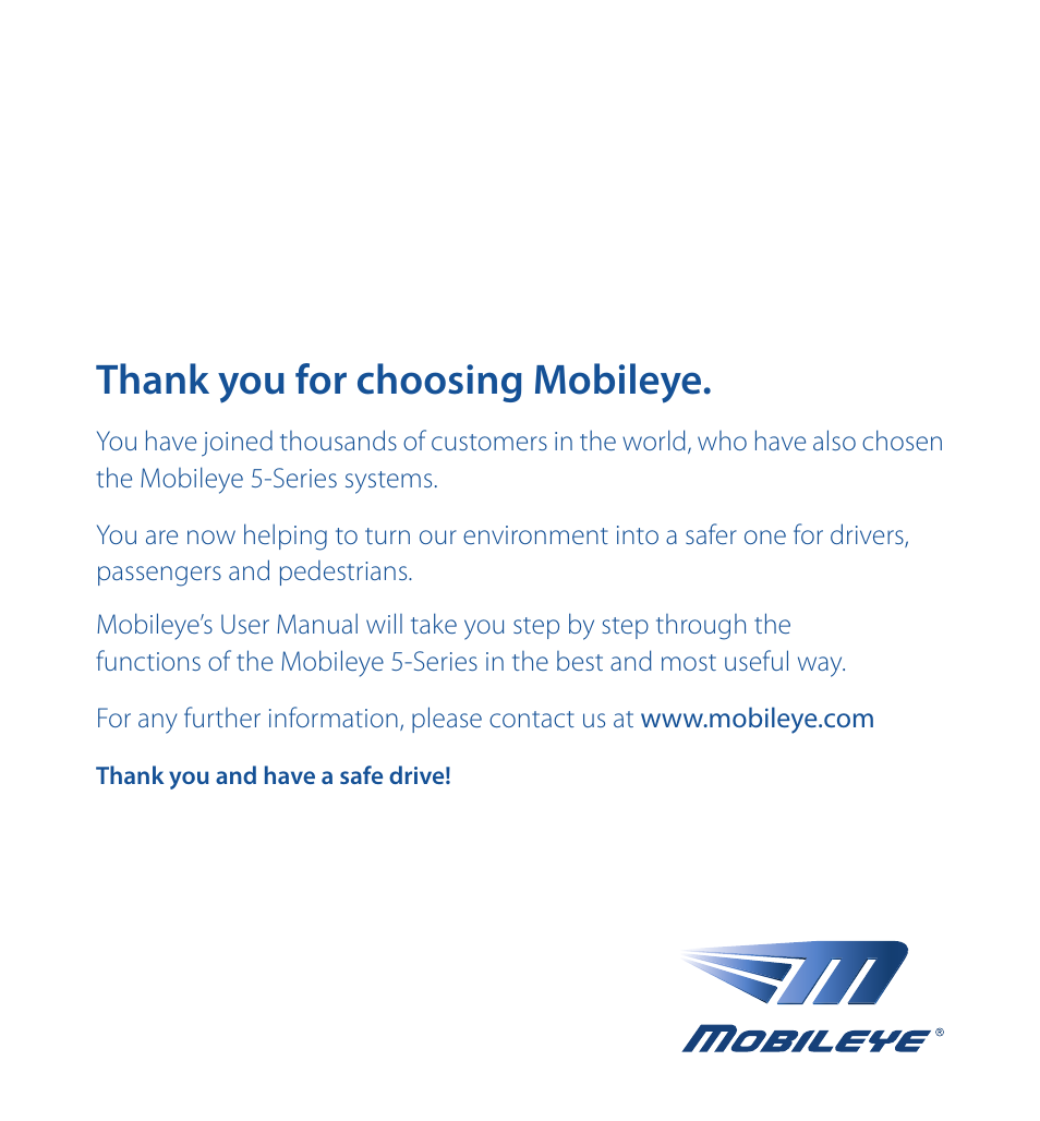 Staub Electronics ME-560 MOBILEYE - IMPROVED AFTERMARKET COLLISION PREVENTION SYSTEM W_ IOS SUPPORT User Manual | Page 2 / 100